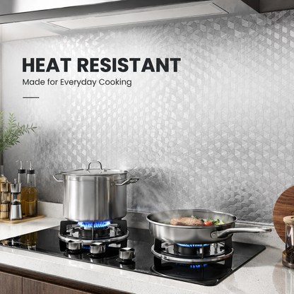 ✨Limited time 49% OFF-Stainless Steel Kitchen Oil-Proof Adhesive Wallpaper Roll