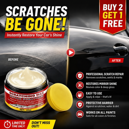 LAST DAY 60% OFF🔥Ultimate Car Scratch Remover Wax🚗
