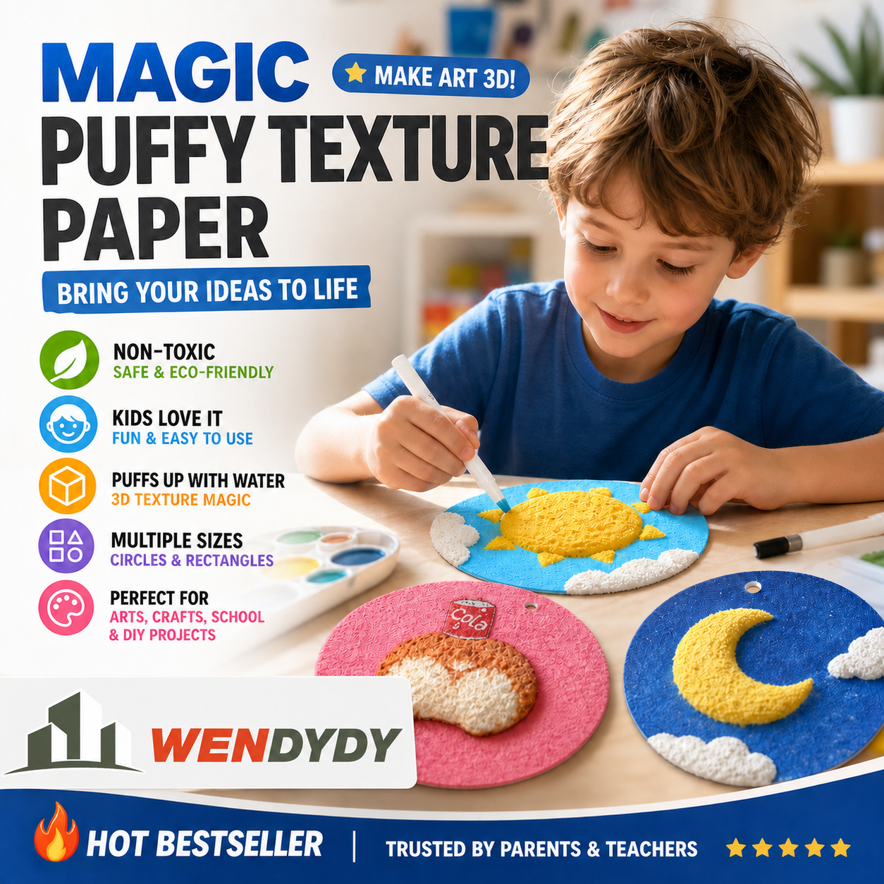 🎄🔮Master the magic of painting! Foam Texture Painting Paper👩‍🎨🎁