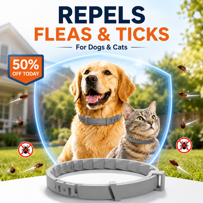 🐶50% OFF TODAY🛡️Adjustable Flea & Tick Collar for Dogs & Cats