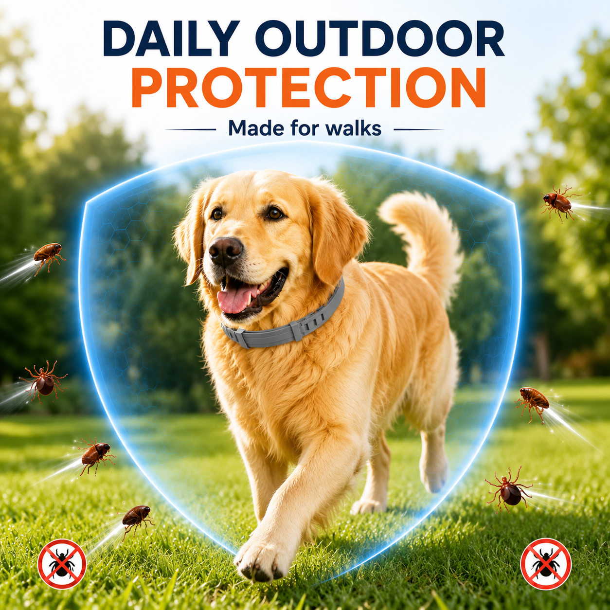 🐶50% OFF TODAY🛡️Adjustable Flea & Tick Collar for Dogs & Cats