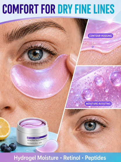 💖 Retinol Berry Eye Patches — Brighter, Plumper-Looking Eyes ✨