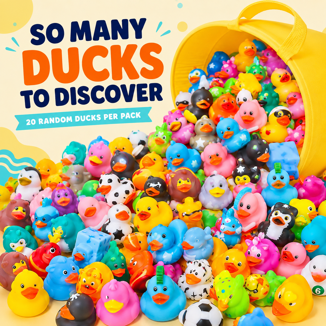 🦆 20-Piece Mystery Duck Mix™ – Every Pack Is a Surprise!