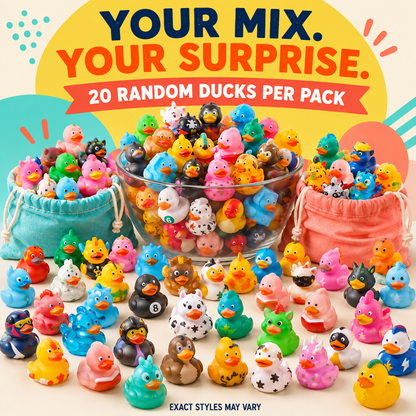 🦆 20-Piece Mystery Duck Mix™ – Every Pack Is a Surprise!