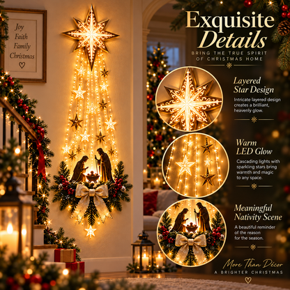 ✨ 49% OFF Nativity Wall Light — Warm Golden Glow for a Meaningful Christmas