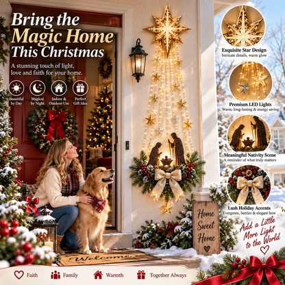 ✨ 49% OFF Nativity Wall Light — Warm Golden Glow for a Meaningful Christmas