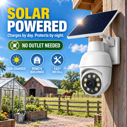 ⏰Final 6 Hours Sale 50% OFF☀️ - Solar-Powered Simulated Surveillance Camera Street Light