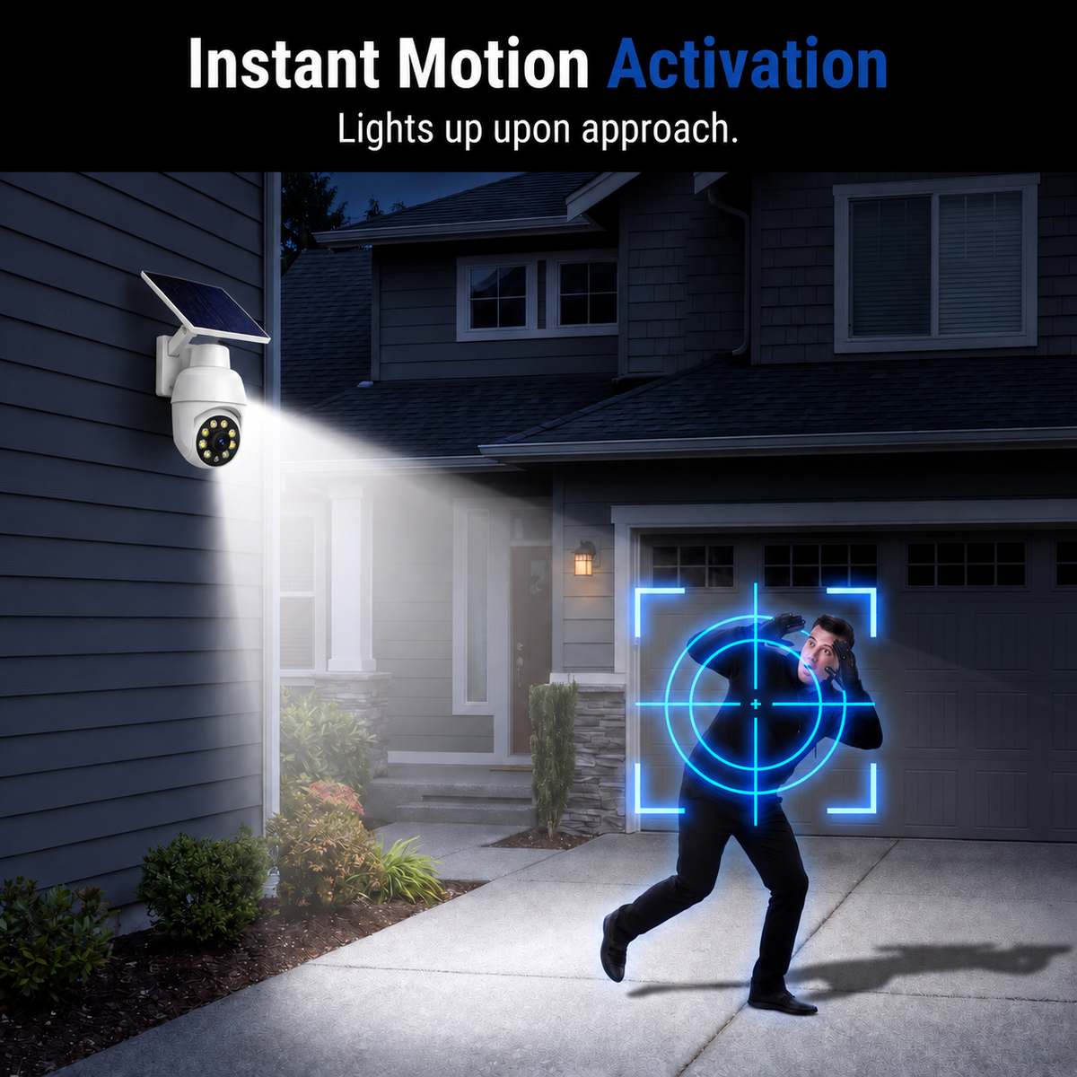⏰Final 6 Hours Sale 50% OFF☀️ - Solar-Powered Simulated Surveillance Camera Street Light