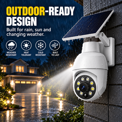 ⏰Final 6 Hours Sale 50% OFF☀️ - Solar-Powered Simulated Surveillance Camera Street Light