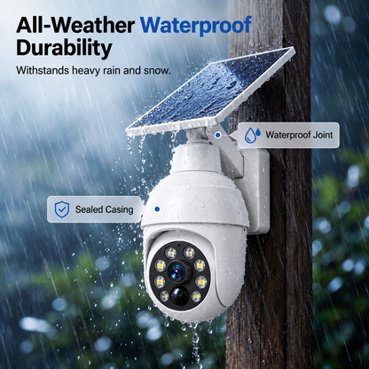 ⏰Final 6 Hours Sale 50% OFF☀️ - Solar-Powered Simulated Surveillance Camera Street Light