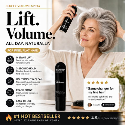 💁Last Day 60% OFF🎁-✨Fluffy Hair Shaping Spray, Long Lasting Peach Scent Volumizing Hair Mist for All-Day Hold