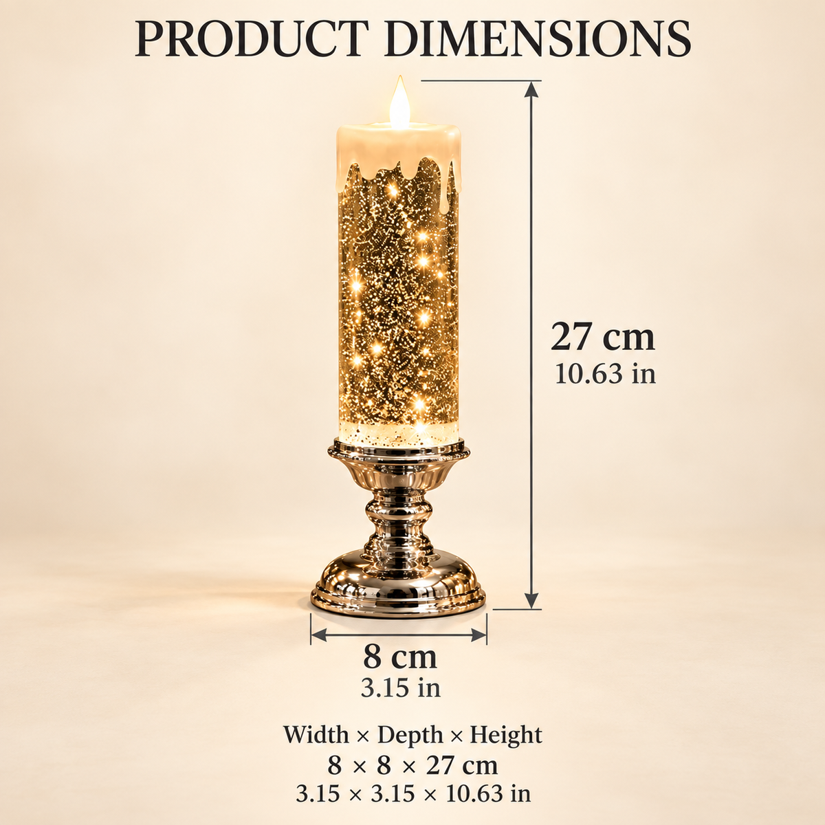 🔥😍✨Last Day 90% OFF✨ Enchanted Glow Flameless Candle Lamp – Sparkling Home Décor 🕯️
