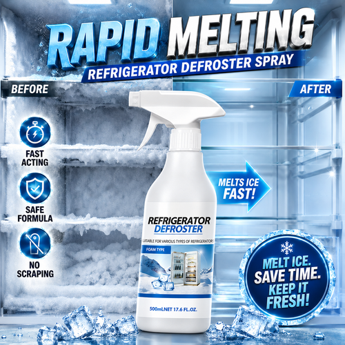 🧊Powerful Ice Removing Spray – Clear Ice Fast Without the Scraping🔥