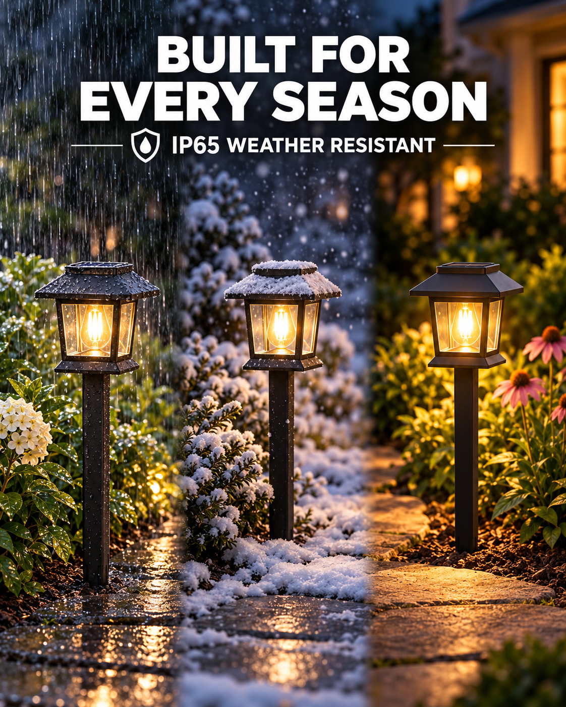 ☀️ Upgraded Vintage Solar Pathway Lights – Warm White LED Outdoor Garden & Walkway Lighting ✨