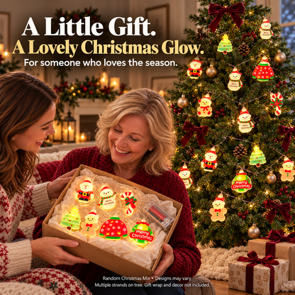 🎄 Christmas Cheer LED String Lights – A Cozy Holiday Glow for Trees, Mantels & More ✨