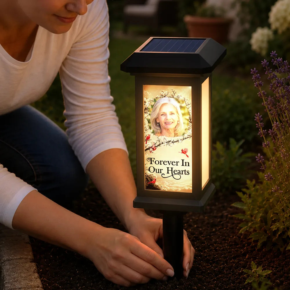 Custom Photo Memorial I'm Always With You - Personalized Solar Garden Light