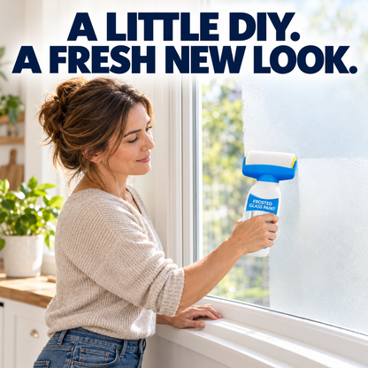 ✨ Roll-On Frosted Glass Paint – Easy DIY Privacy for Windows & Glass Doors