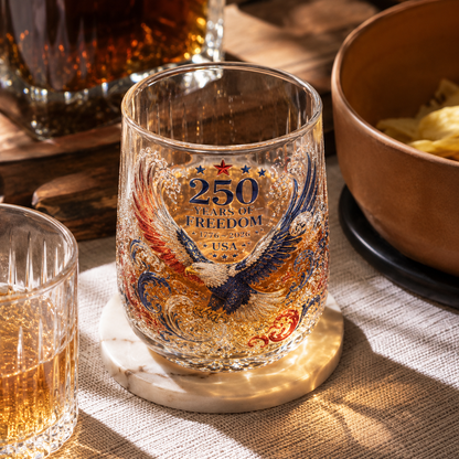 🦅Limited Edition 2026 USA 250 Years of Freedom Eagle Glass✨