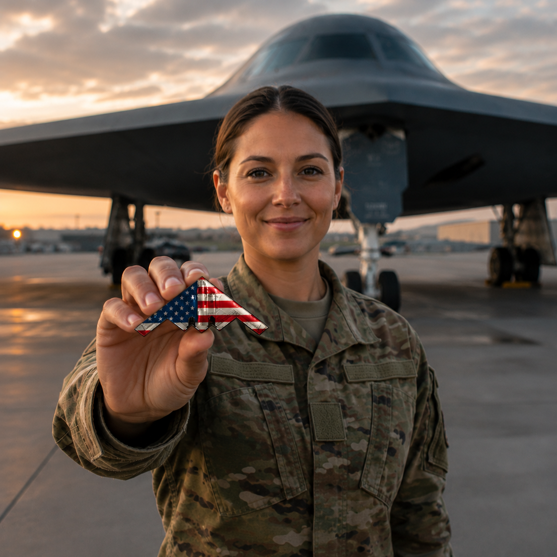 ✨Spirit of ’76 B-2 Stealth Bomber Challenge Coin – 250th Anniversary Patriotic Collectible