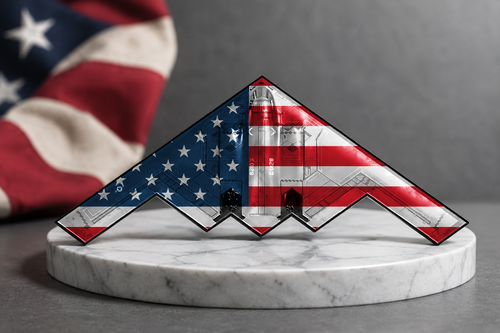 ✨Spirit of ’76 B-2 Stealth Bomber Challenge Coin – 250th Anniversary Patriotic Collectible
