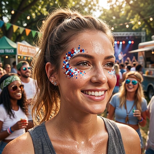 🎉🎉🎉🇺🇸 Star-Spangled Patriotic Glitter Stick
