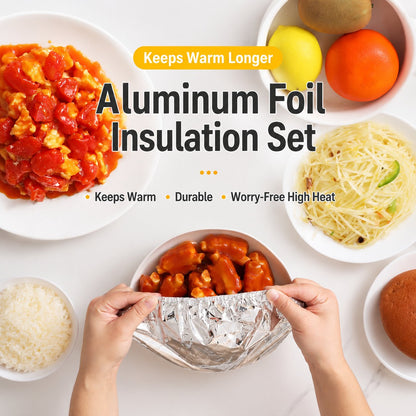 🍲Food Container Aluminum Foil Heat-Retaining Cover(50 Pcs)