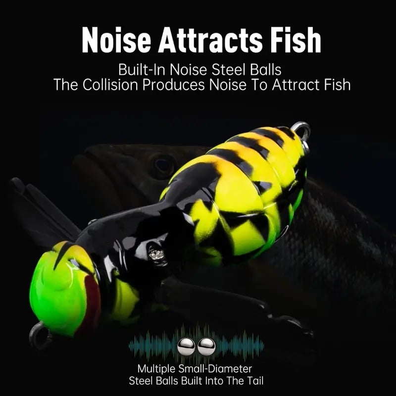 🔥 Last Day 49% OFF – 🐝 Bionic Wasp Topwater Lure That Triggers Explosive Strikes