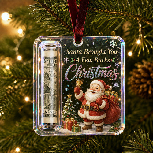 Christmas Cash Gift Ornament — Crystal Money Holder