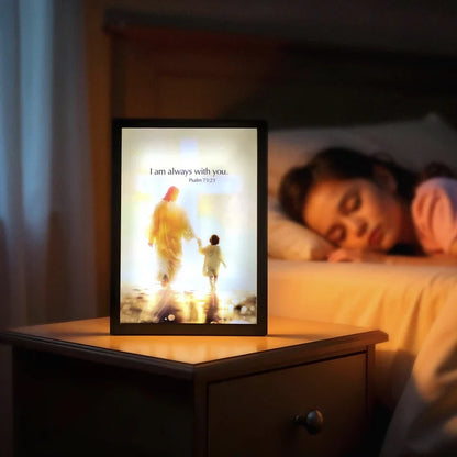 Handcrafted The Jesus Lamp 'I Am Always With You'