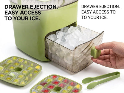 🧊❄️Handled Press-Type Ice Cube Tray (Double-Layer)For any summer moment!-JKL