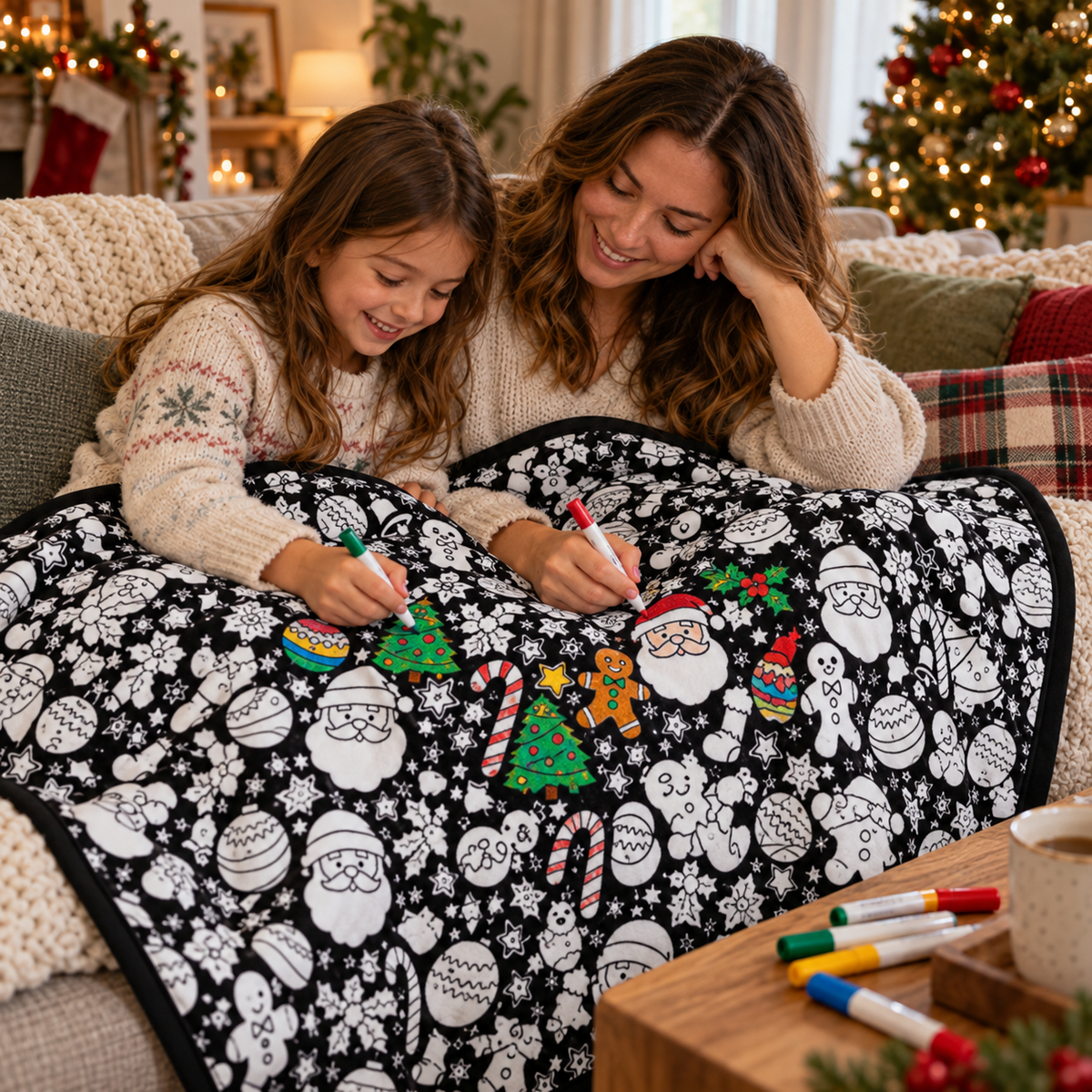 Color & Cuddle Blanket