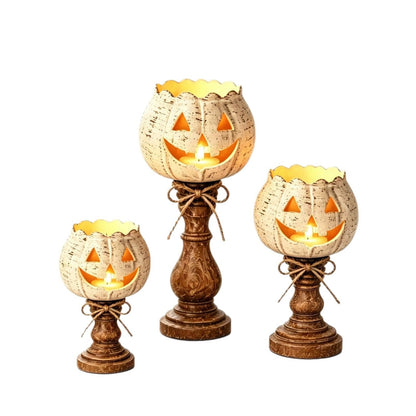 🎃 Halloween Pumpkin Candle Holder – Cozy Spooky Glow for Fall Nights
