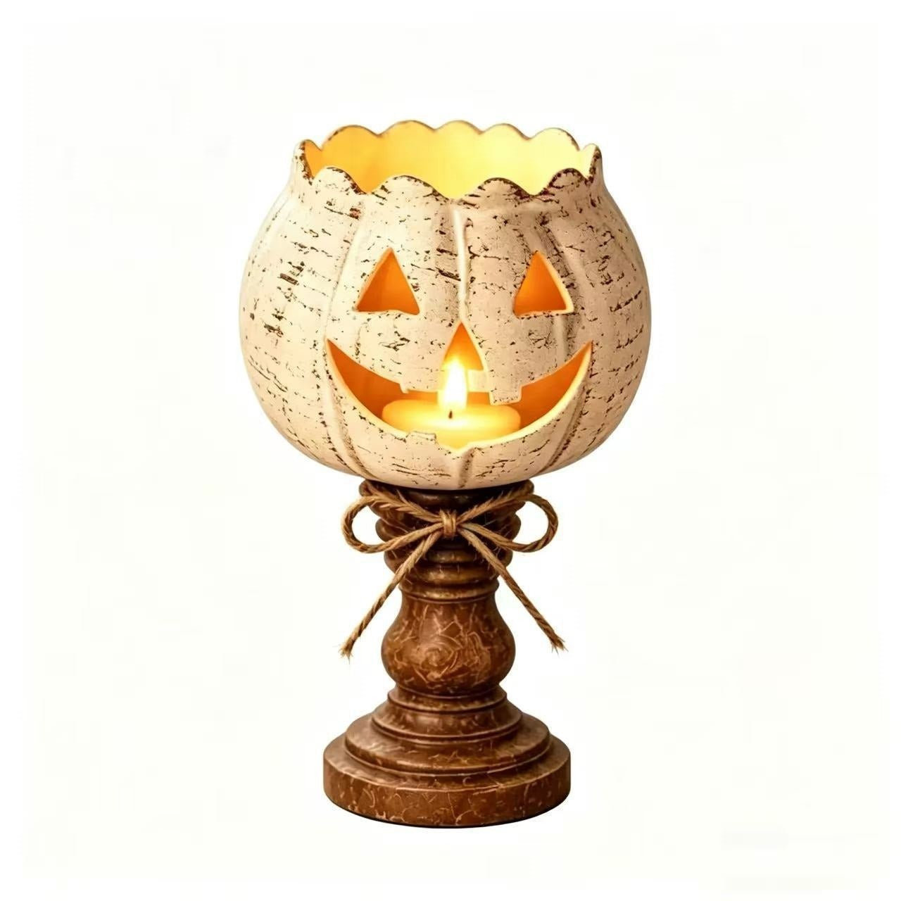 🎃 Halloween Pumpkin Candle Holder – Cozy Spooky Glow for Fall Nights
