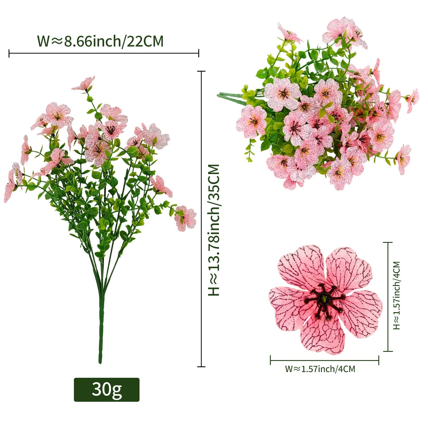💐Buy More Save More! Artificial Violet Silk Flowers – 6 Colors, Perfect for Home & Wedding Decor