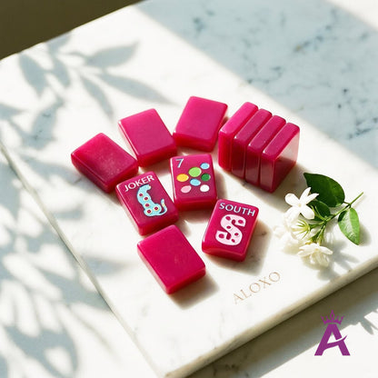 Orchid Leopard Mahjong Set — 160 Tiles
