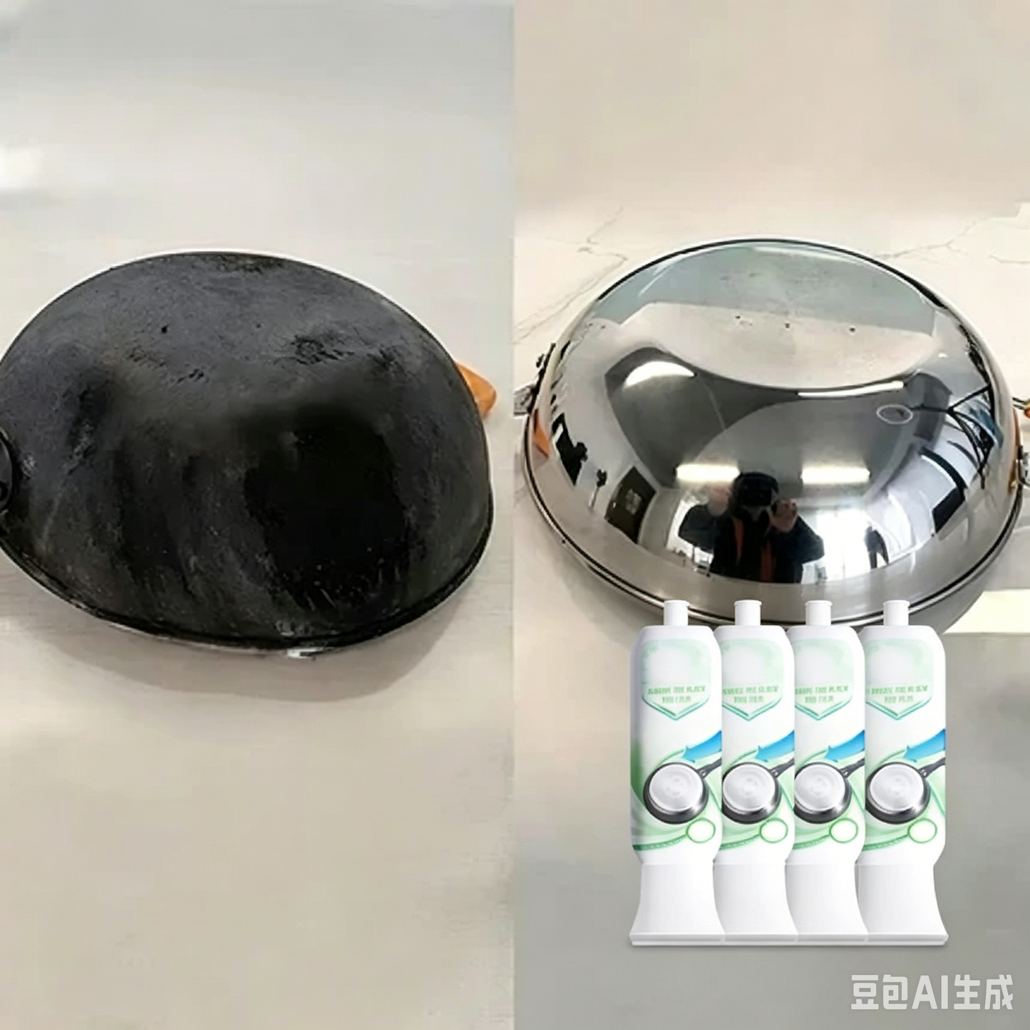 ⏰🫧Burnt Residue Remover Mud Film🧼Dissolves Stubborn Carbonized Grease in 5 Mins, Non-Toxic & No Scrubbing Needed🍳