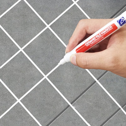 TileMarker 1+2 FREE - Anti-Mold Ceramic Tile Joint Pen Marker with Grout Hook Knife