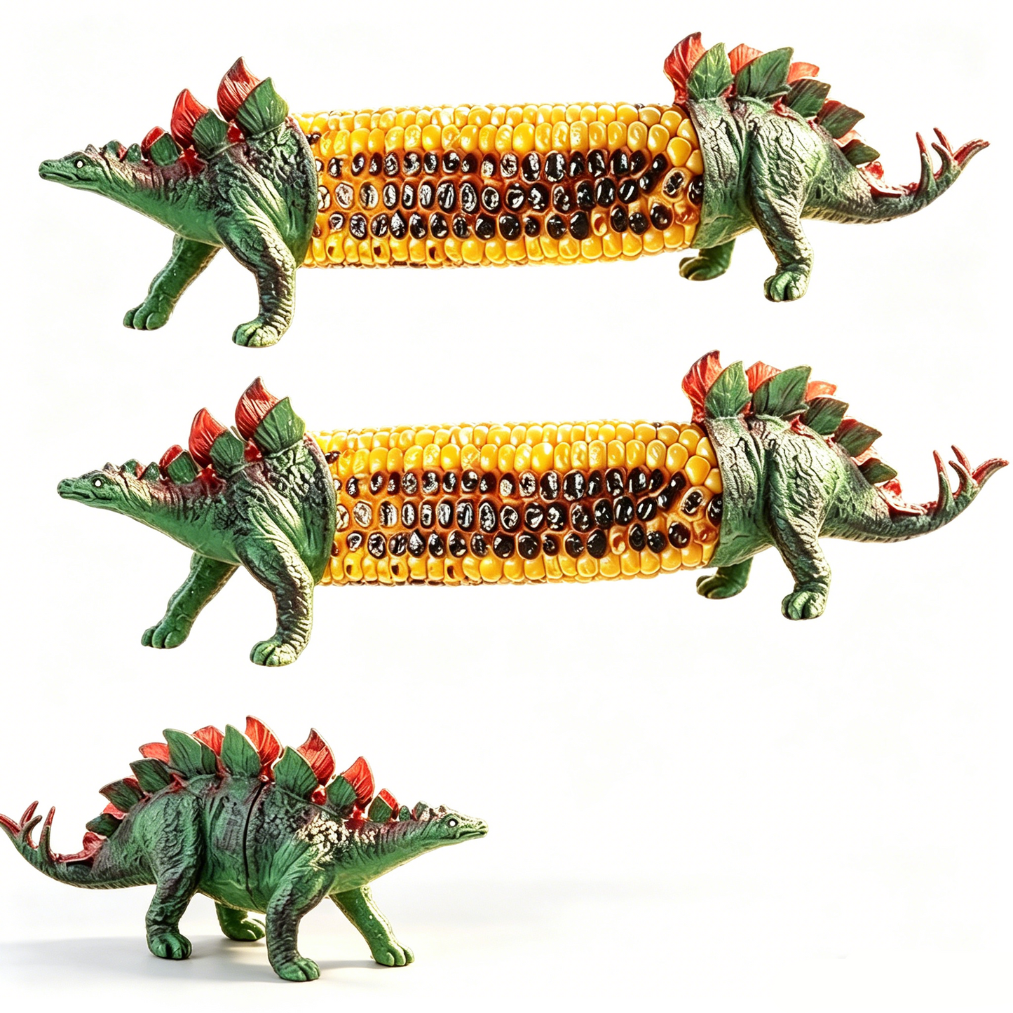 🔥Last Day Promotion🦖Dinosaur Corn Holders for Corn On The Cob🧒 - Funny Corn Cob Holder for Kids and Adults with Stainless Steel Prongs🌽