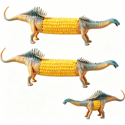 🔥Last Day Promotion🦖Dinosaur Corn Holders for Corn On The Cob🧒 - Funny Corn Cob Holder for Kids and Adults with Stainless Steel Prongs🌽