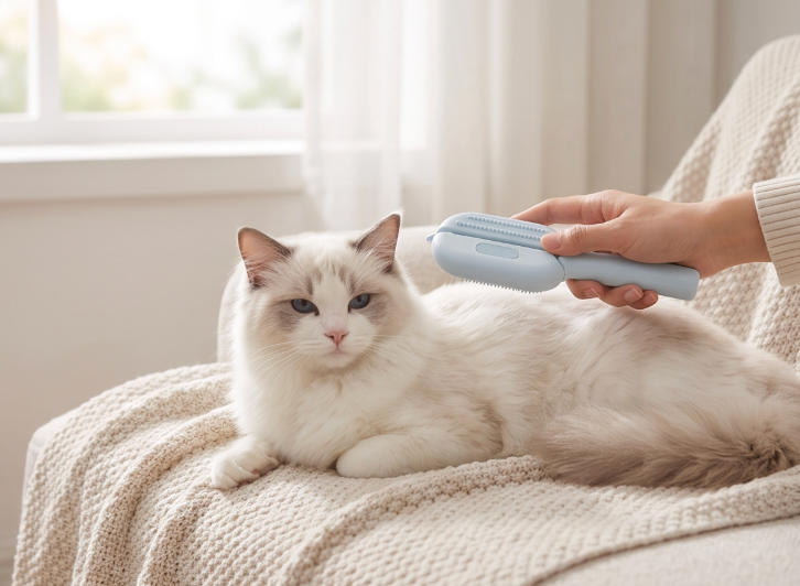 3-in-1 Self-Cleaning Grooming Brush | Pawlish