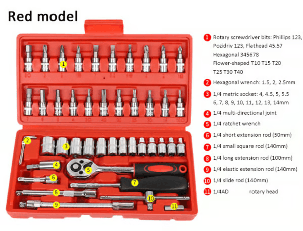 🔧Cordless Slim Ratchet Set(Not electrified, 1/4 interface)