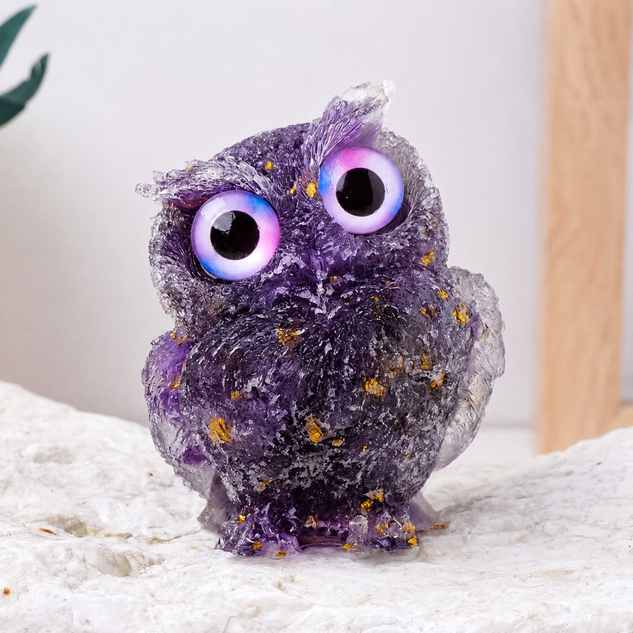 🔥Handmade Natural Crystal Gemstone Owl