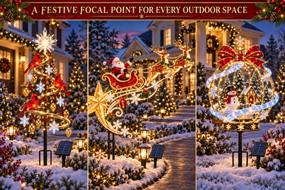 🔥Last Day 49% OFF - 🎄 Christmas Magic Lighted Garden Stakes – Enchanting Outdoor Holiday Yard Décor ✨