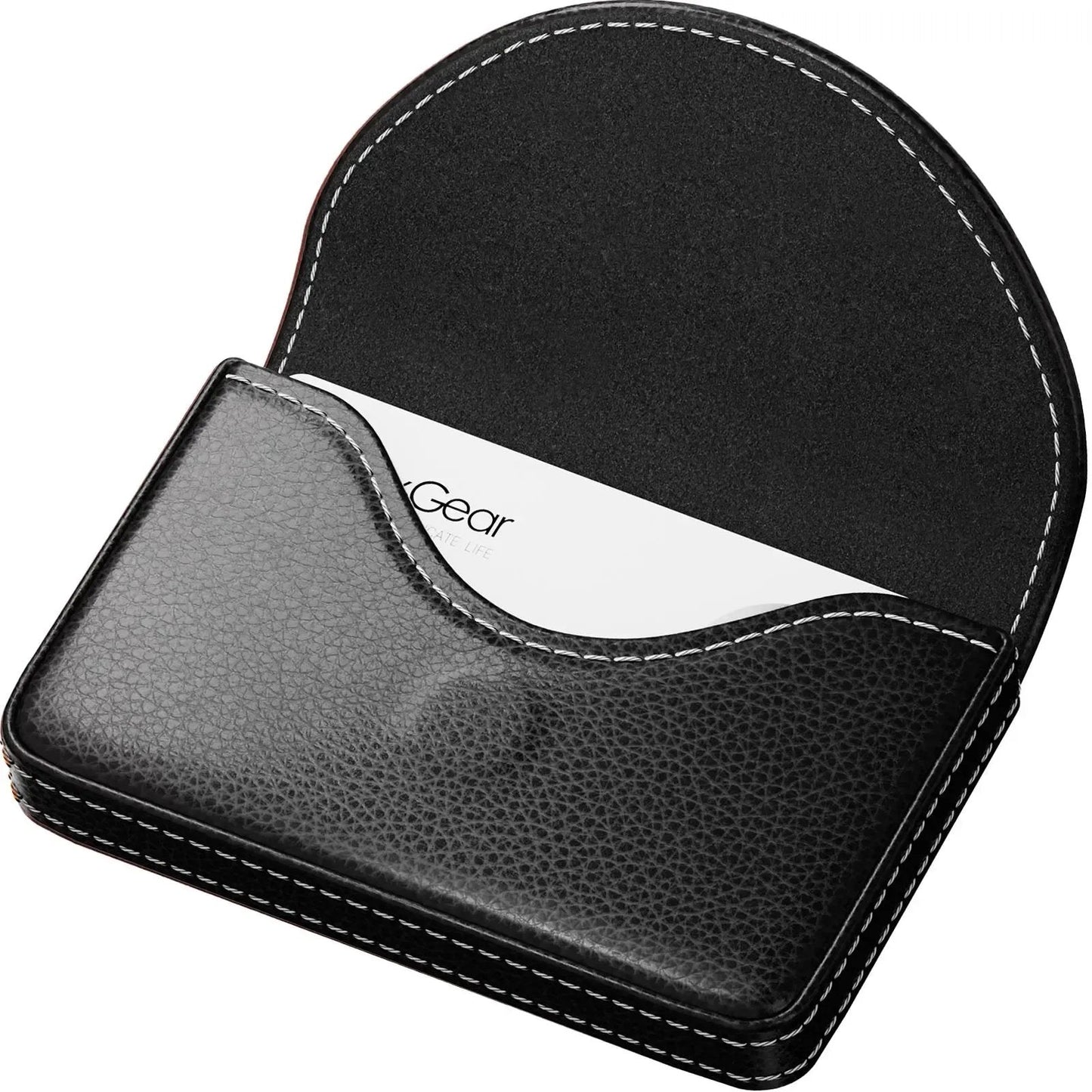 💖Hot Sale 49% OFF💼 PU Leather Business Card Holder – Slim Magnetic Name Card Case
