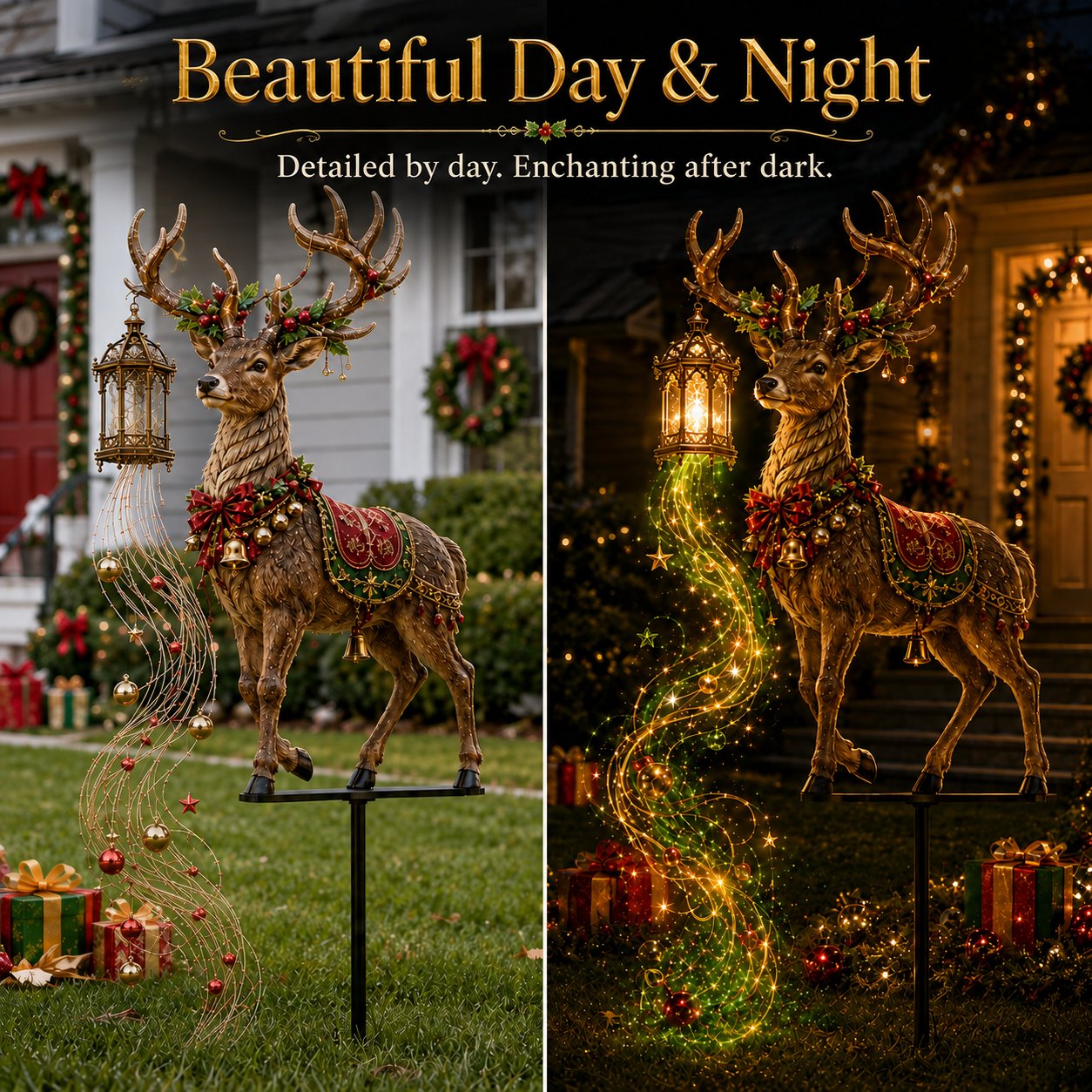 ✨🦌Light-Up Reindeer Christmas Yard Stake