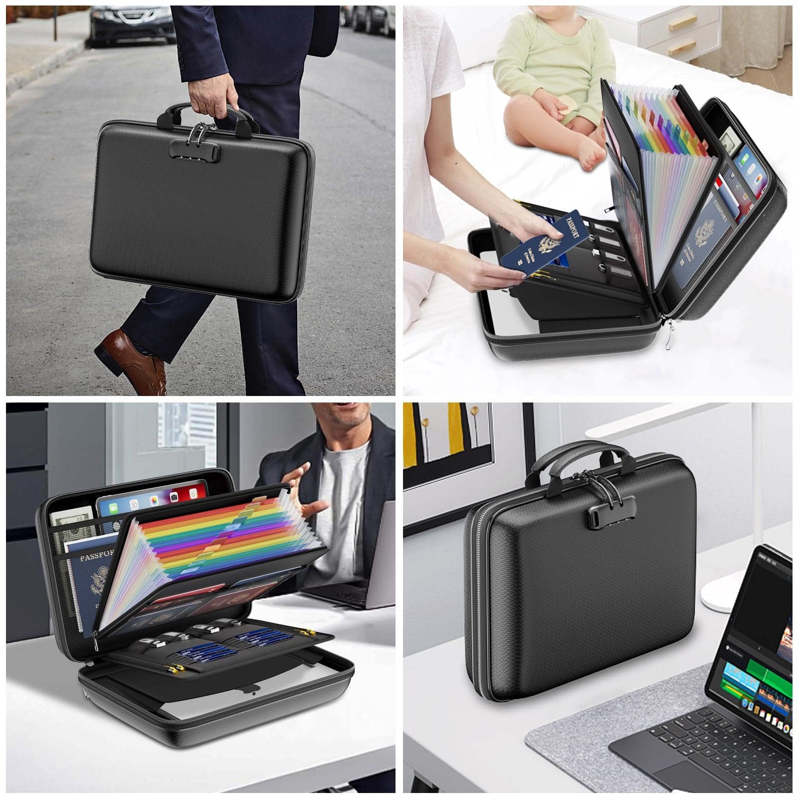 Fireproof File Organizer with Lock