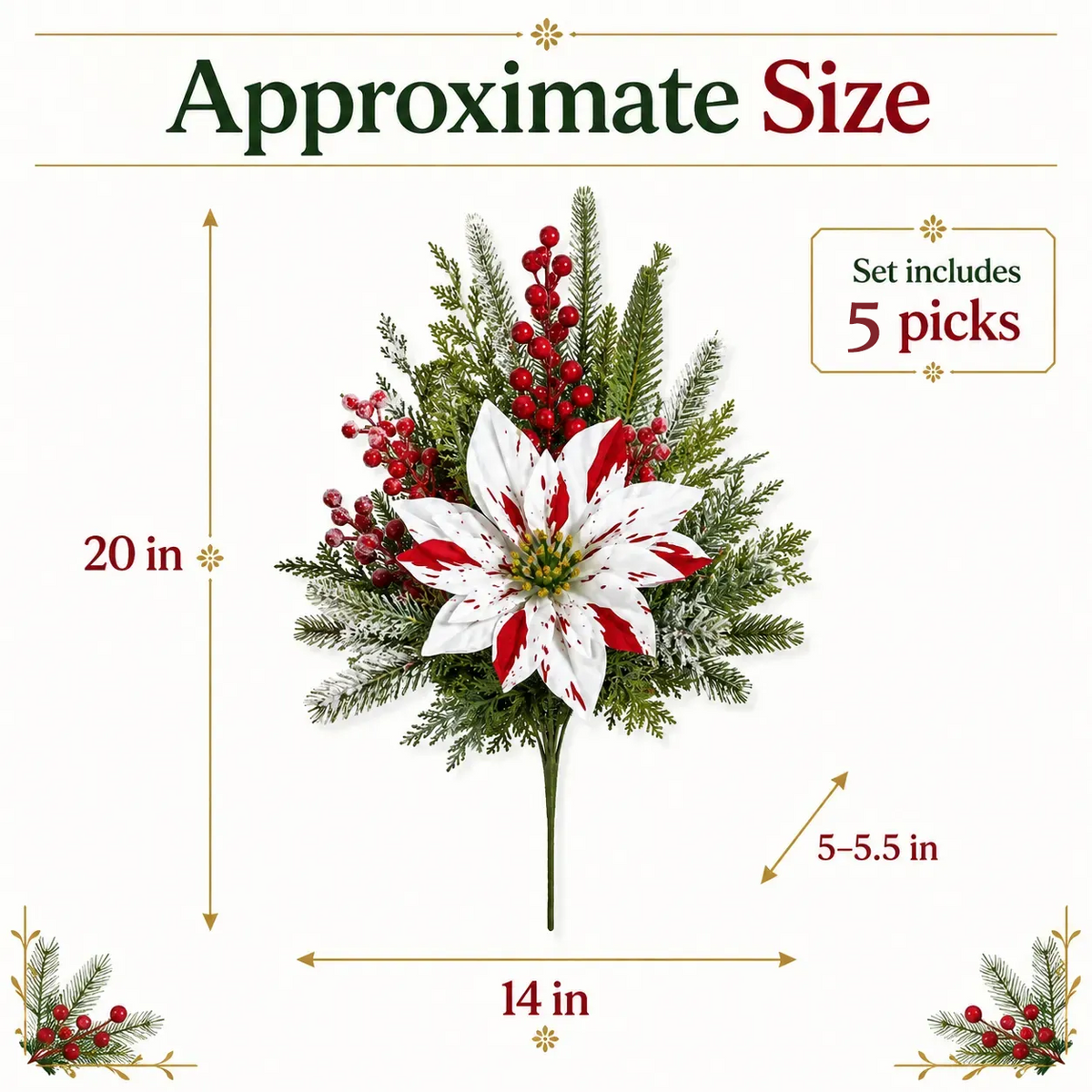 ❄️Last Day 50% OFF🔥Christmas Poinsettia Planter Inserts