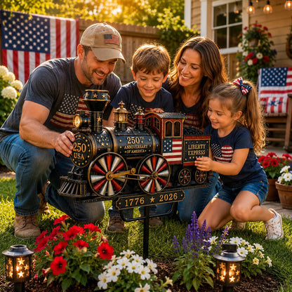 🔥Limited time 49% OFF🔥🚂USA 250 “Liberty Express” Train Garden Wind Spinner -✈️