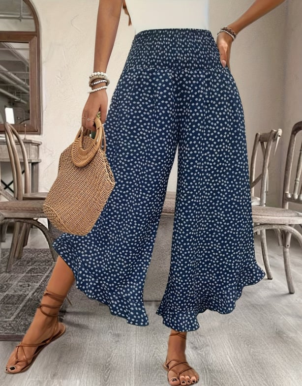🌓Last Day 49% OFF👖Women’s Flowy High Waist Wide-Leg Pants – Slimming, Comfy & Chic🌺