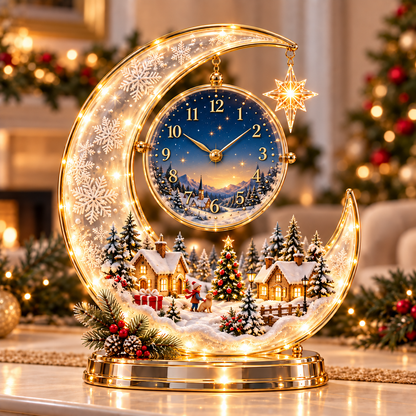 🎄 Christmas Wonder Lighted Tabletop Clock – Bring the Magic of Christmas Home ✨